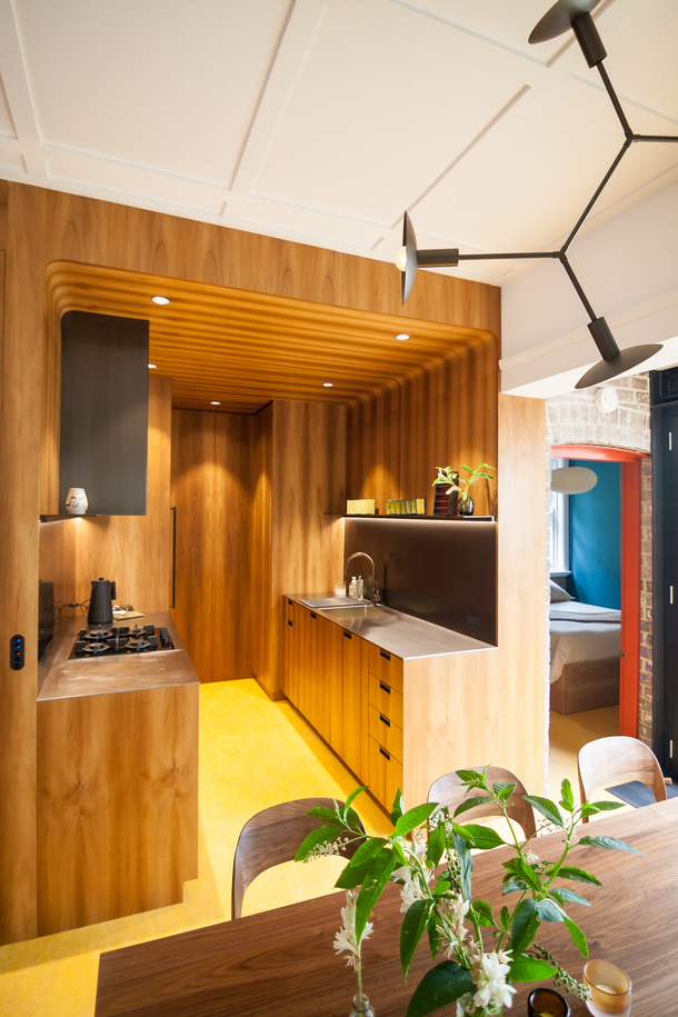 Interior photograph of Coodye Apartments by Alejandro Galdo Cora